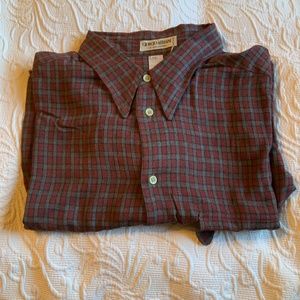Vintage Giorgio Armani Le Collezion Plaid Shirt XL